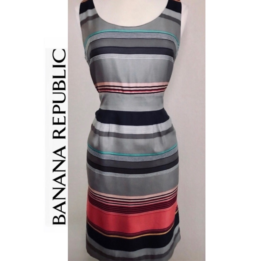 Banana Republic Women’s Silk Striped Dress